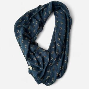 Lina & Lily navy dachshund scarf